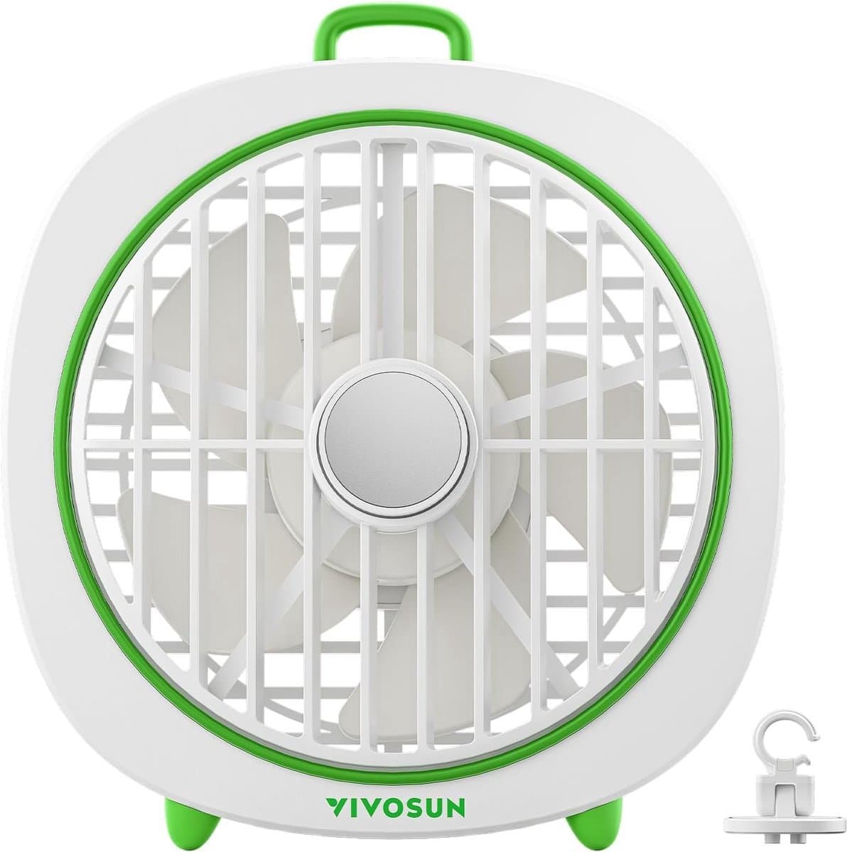 Solvix tafel ventilator geluidloos - Grow Tent Ventilator - Wit - 3 Instellingen - Verstelbare Hoek - Voor Hydroponics