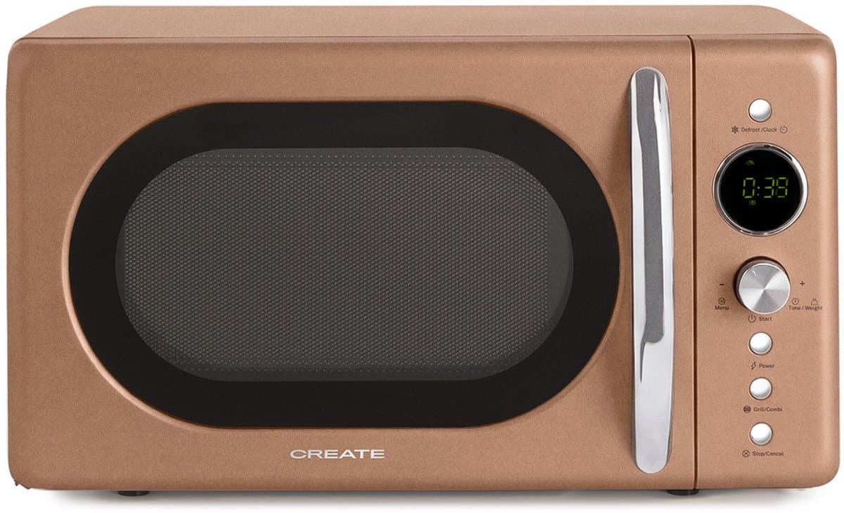 CREATE - Magnetron 20L digitale grill 900W - Mokka - MICROWAVE RETRO