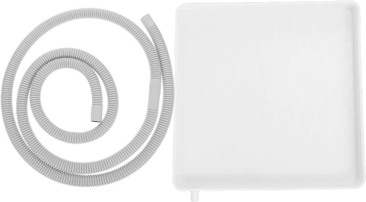 Condensbak Airco - Lekbak Unit - Vocht Opvangen - Zijafvoer Ontwerp - 40x40 cm - Wit