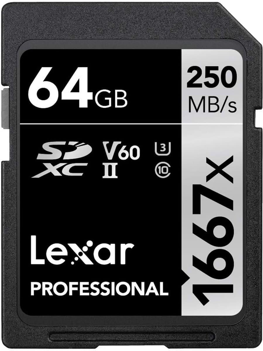 Geheugenkaart - SDXC kaart - Snelle data opslag - UHS-II technologie - 256 GB - Zwart