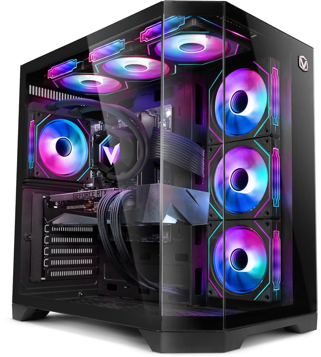 Vibox Gaming PC - Ryzen 7 7800X3D - RTX 5080 - 32GB DDR5 RAM - 1TB NVMe SSD - Windows 11 - WiFi 6 + Bluetooth 5.4 - Waterkoeling