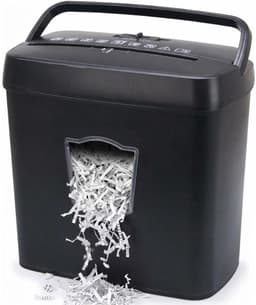 Productfoto van Papierversnipperaar voor Huis - Papiervernietiger voor Kantoor - 6 Vellen - Zwart
