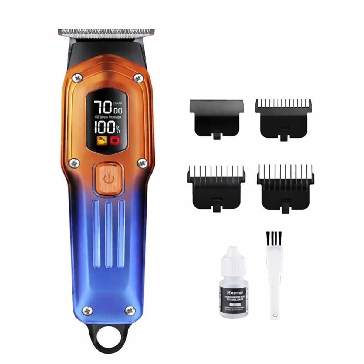 FuturiQ FTQ-TR273 Tondeuse voor Mannen – Oplaadbare Haartrimmer met Digitaal Display – Inclusief 4 Opzetkammen – Precisie Haar & Baard Trimmer - Inclusief FuturiQ Type-C Oplaadkabel