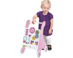 Houten Loopwagen met Kralenframe