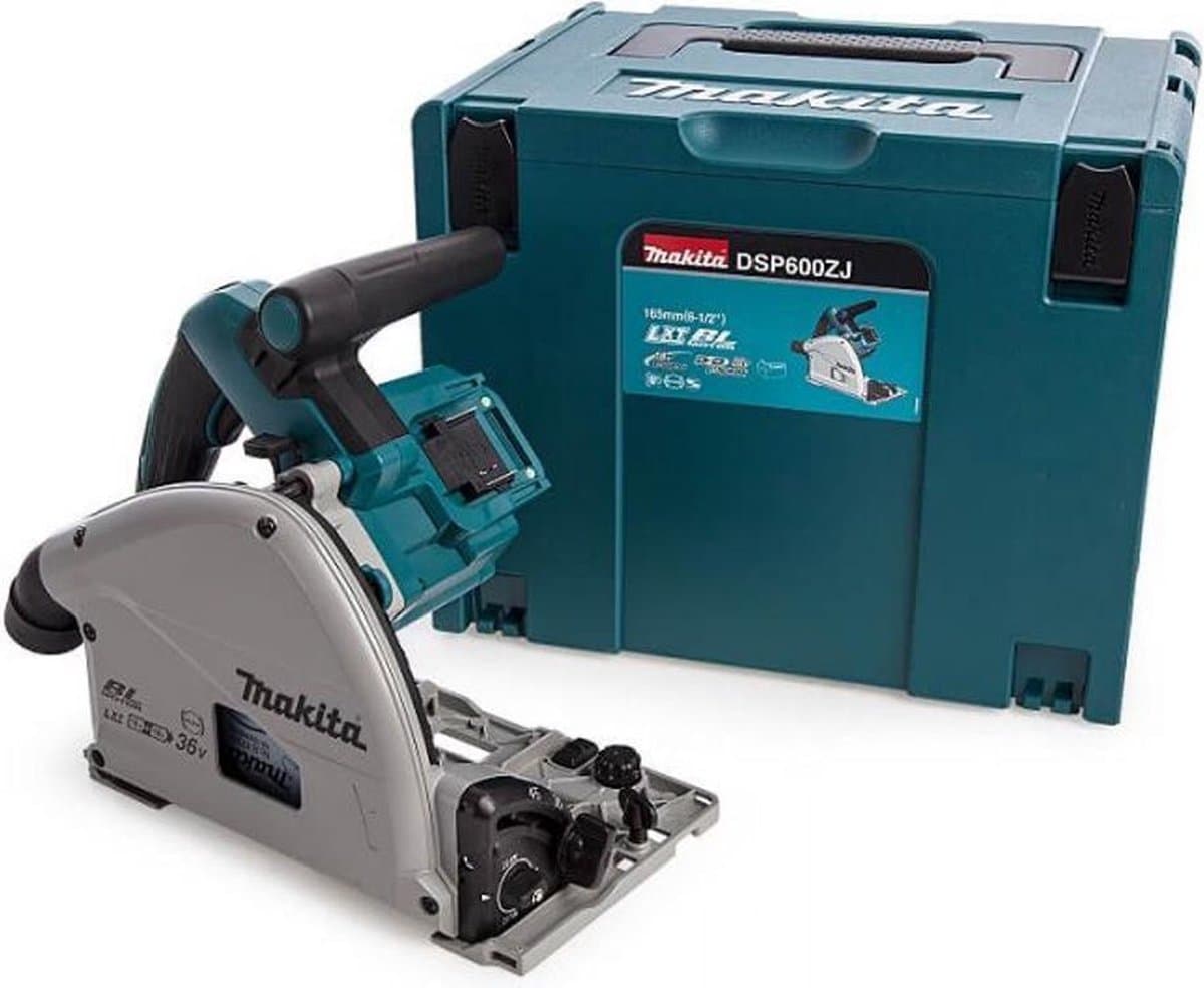 Makita DSP600ZJ 2x18V invalcirkelzaag 165 mm body - afbeelding 1