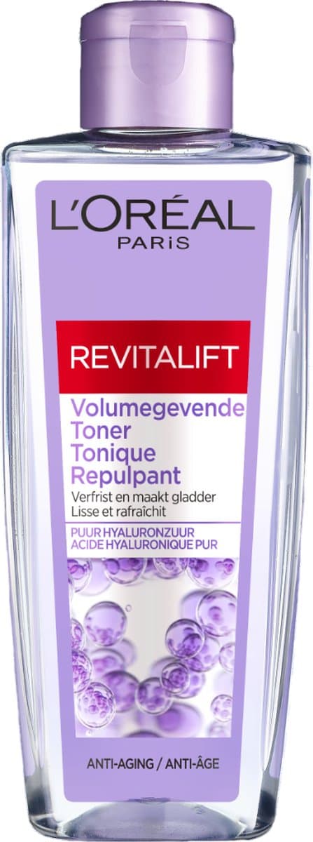 L'Oréal Paris Revitalift Volumegevende Toner - Gezichtsreiniger met hyaluronzuur - 200 ml - afbeelding 1