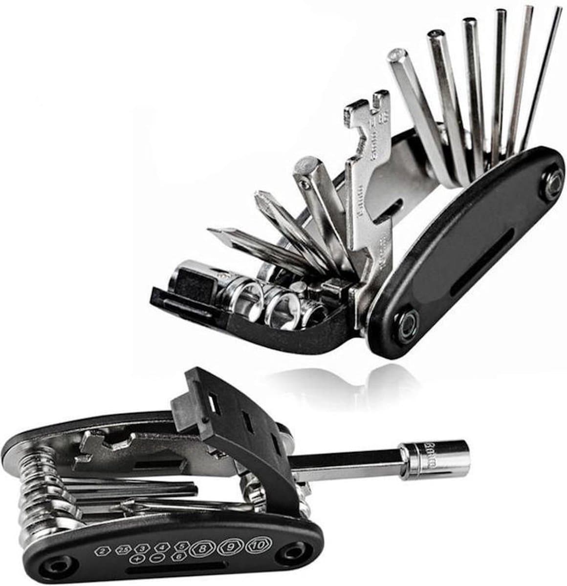 Multitool Fiets gereedschap reparatieset - 12 delige - Pocket Tool - Racefiets - Mtb - Toerfiets - Ebike - Fietsen