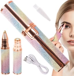Productfoto van Wenkbrauw Trimmer - Ladyshave - Epilator - Led Lamp - Glitter - Makkelijk te gebruiken - USB