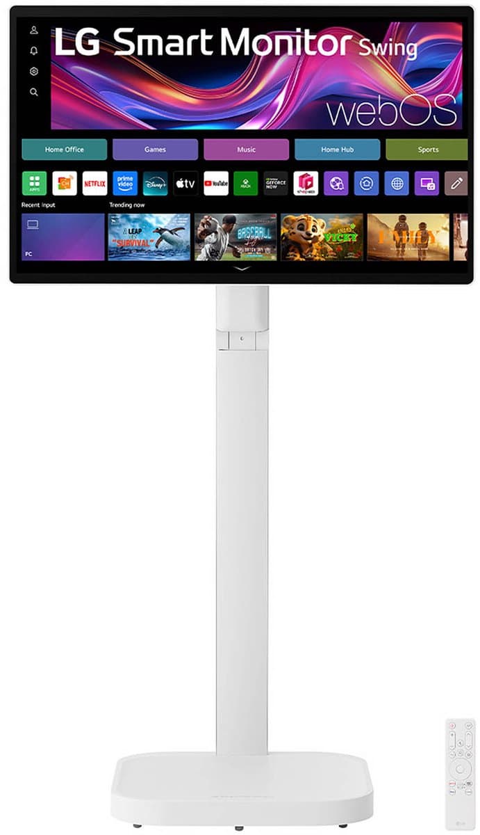 LG 32U889SA 4K Smart Touchscreen Monitor op wielen