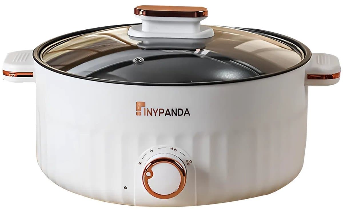 Multicooker – 3L – Hotpot – Hotpot Electrisch – Soepketel – Slowcooker – Soepmaker – Multicookers – Rijstkoker – Stoomkoker – Draagbare Elektrische Kookplaat – Mini Hot Pot Dubbellaags – Antiaanbak – Compact Keukenapparaat voor Thuis & Onderweg
