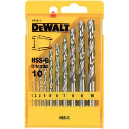 Productfoto van DeWalt 10-delige HSS-G Metaalboorcassette